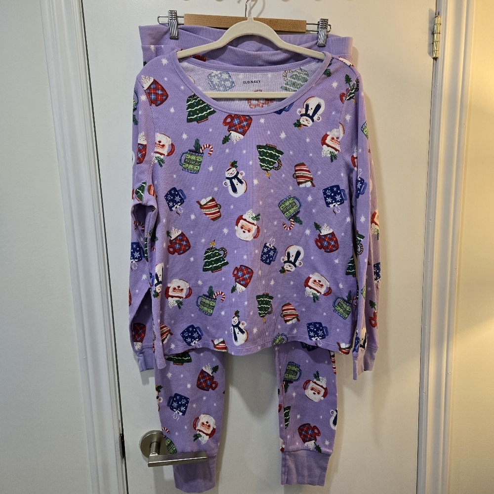 Old Navy Purple Christmas Pajamas